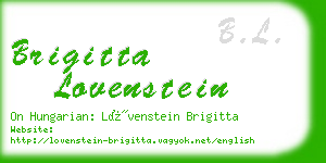 brigitta lovenstein business card